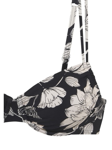 s.Oliver Bügel-Bikini-Top in schwarz-creme