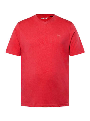 Men Plus Kurzarm T-Shirt in rot