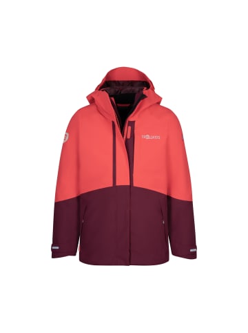 Trollkids 3 in 1 Jacke Skanden in sweet cherry/red