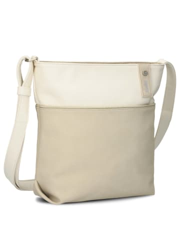 Zwei Jana J10 - Schultertasche 29 cm (papaya) in nubuk-linen