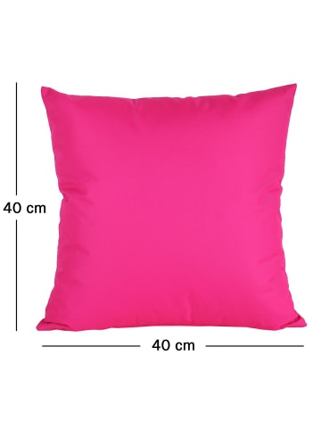 JACK 2er Set Outdoor Kissenhülle 40x40cm Uni in Pink