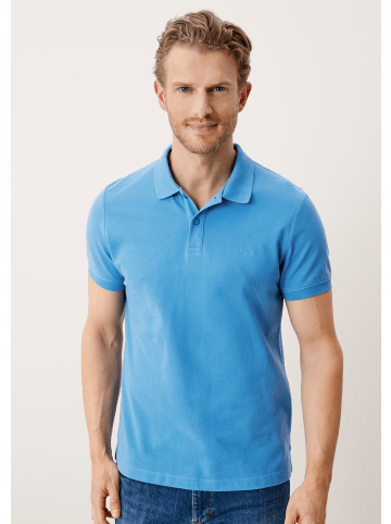 s.Oliver Polo-Shirts T-Shirt kurzarm in Blau