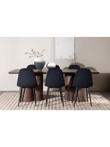 ebuy24 Essgruppe Olivia (7-teilig) Mokka 100 x 210 cm