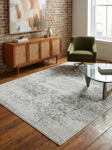 KADIMA DESIGN Teppich Vintage-Perser, Orientalisches Design, Antik-Look in Silbergrau