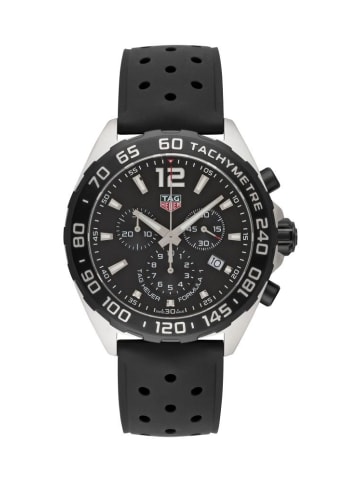 Tag Heuer Uhr Chronograph schwarz silber CAZ1010.FT8024