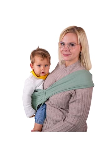 Schmusewolke Speedy Eucalyptus - Hüfttrage aus Musselin