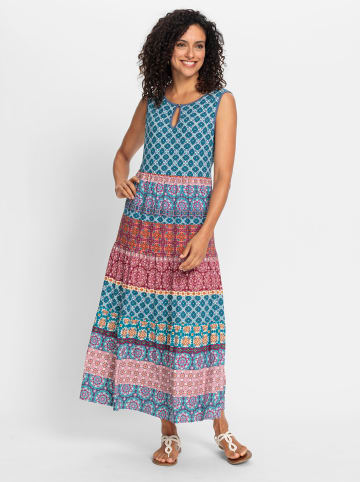 WITT WEIDEN Jersey-Kleid in jeansblau-kirsche-bedruckt