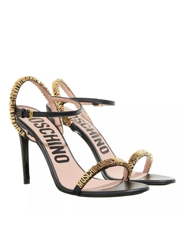 Moschino Mini Lettering Sandals Nero in black