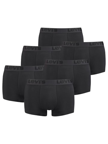 Levi´s Boxershort 6er Pack in Schwarz