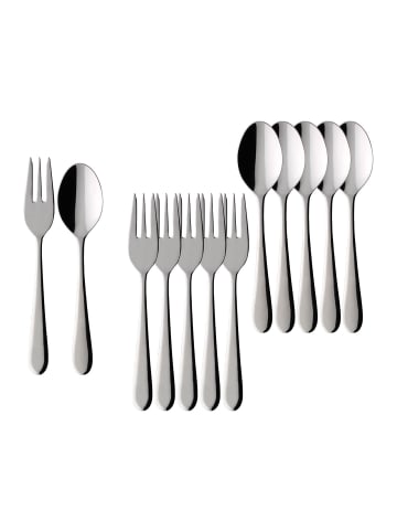 Villeroy & Boch 12er Set Kaffeebesteck Bundle Oscar edelstahl in edelstahl