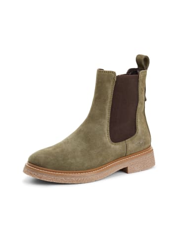 Camel Active Chelsea Boot aus Veloursleder in Dunkelgrün