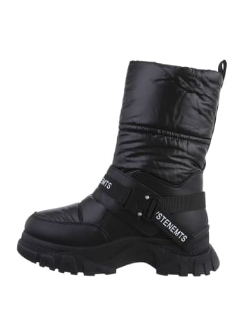 Ital-Design Stiefelette in Schwarz