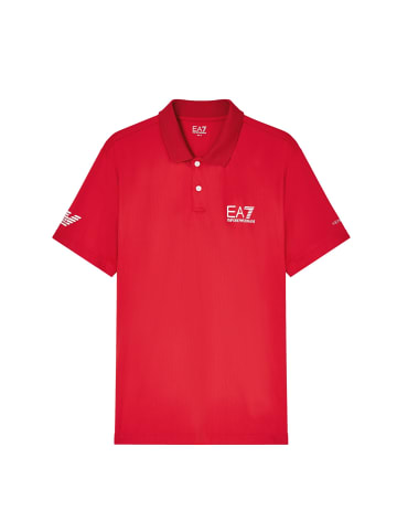 EA7 Poloshirt in rot