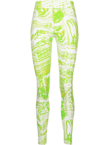 Nike Nike Leggings in white/lt lemon twist