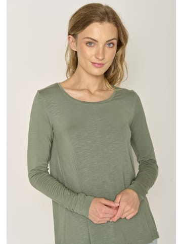 GreenBomb Longsleeve Basic in Schmutziges Olivgrün