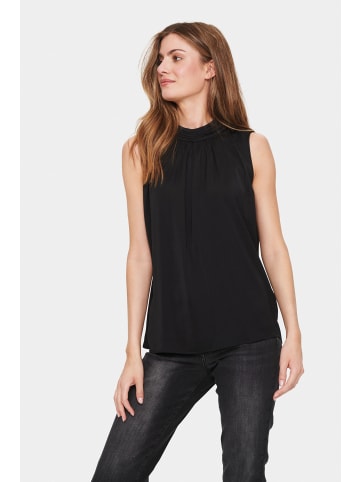 SAINT TROPEZ Ärmellose Bluse AileenSZ Gerade Passform in Black