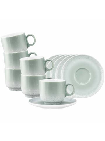 Seltmann Weiden 6er Set Cappuccinotassen mit Untertassen Sento Home 300 ml in Aura mint
