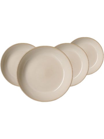 Ritzenhoff & Breker 4er Set Suppenteller Olivia ø 20 cm beige in beige