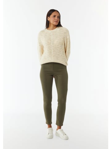 comma CI Strickpullover langarm in Weiß