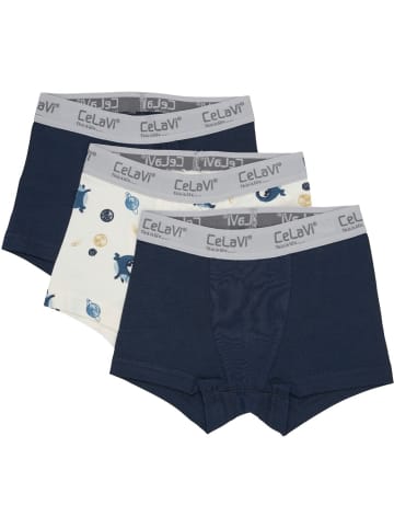 CeLaVi Kinder Boxershort "Boxers 3-Pack" in Blau