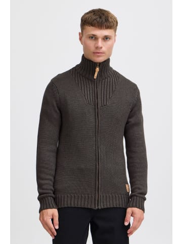 !SOLID Strickjacke SDPoul 21102155ME Strickjacke mit Stehkragen in Grau