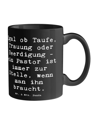Mr. & Mrs. Panda Tasse Egal ob Taufe, Trauung oder Beerdigung - ... in Schwarz