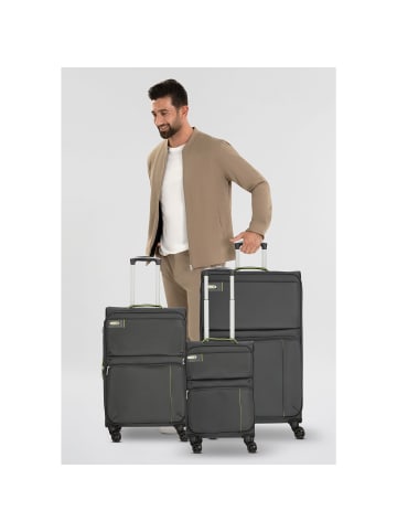 D&N Travel Line 6704 4 Rollen Kofferset 3-teilig grau