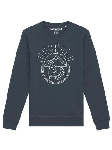 wat? Apparel Sweatshirt Natur ist schön in India Ink Grey
