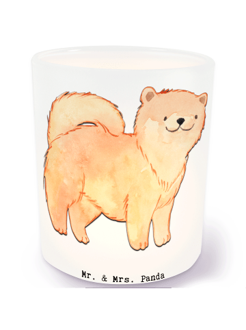 Mr. & Mrs. Panda Kerzenhalter Chow-Chow Moment ohne Spruch in Transparent