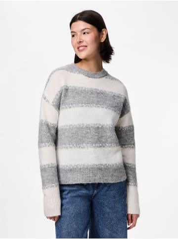 Pieces Pullover in Dark Grey Melange