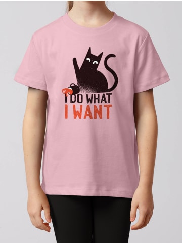 wat? Apparel T-Shirt Cat in Rosa