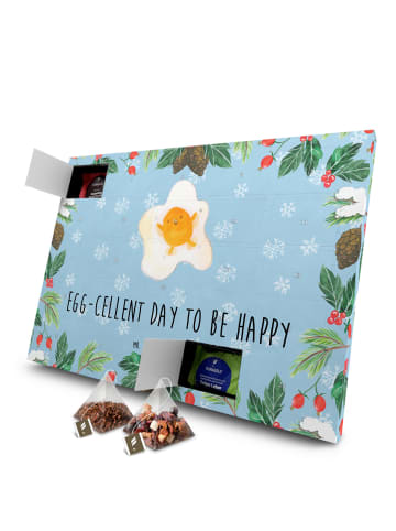 Mr. & Mrs. Panda Tee Adventskalender Spiegelei Ei mit Spruch in Eisblau