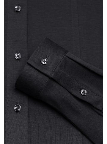 Vincenzo Boretti Bluse tailliert in schwarz