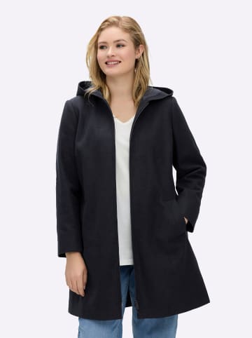 sheego Wintermantel in tiefblau