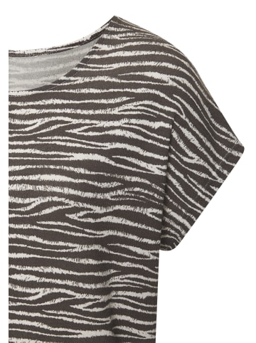 LASCANA Kurzarmshirt in taupe, creme