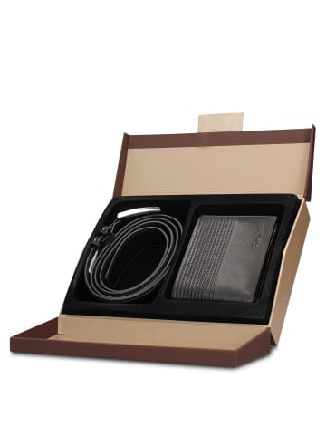 Pierre Cardin Geldbörsen- und Gürtel-Set in BLACK
