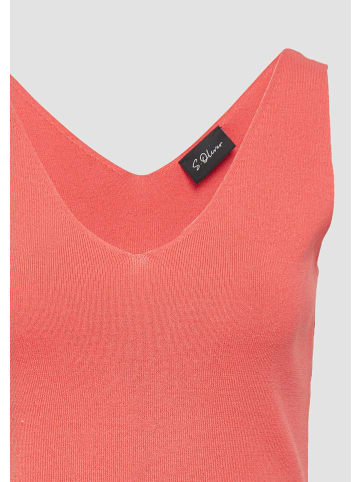 s.Oliver BLACK LABEL Strickpullunder keine Ärmellänge in Rot