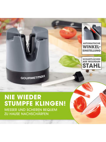 Gourmet Maxx Messerschärfer 6,4x7,3cm anthrazit/schwarz grau