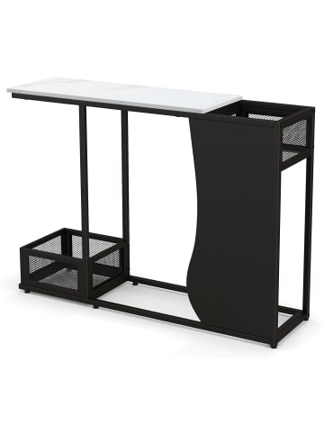 COSTWAY Konsolentisch 110cm in Schwarz