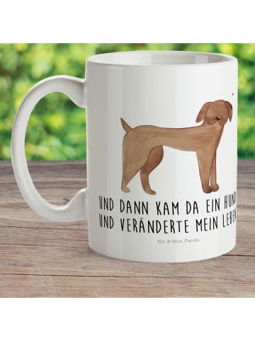 Mr. & Mrs. Panda Kaffeepott Hund Dogge mit Spruch in Weiß