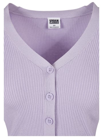 Urban Classics Urban Classics Damen Ladies Short Rib Knit Cardigan in lilac