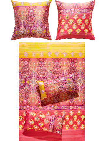 Erwin Müller Mako-Satin Bettwäsche in koralle-gelb