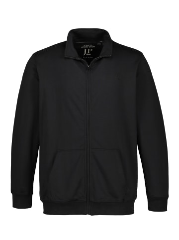 JP1880 Sweatjacke in schwarz