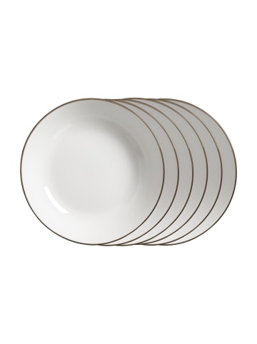 Ritzenhoff & Breker 6er Set Suppenteller Adela in ø 20 cm in grau