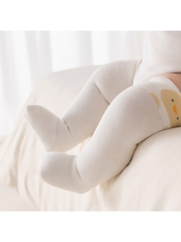 MUNADUNA 5er-Pack hohe Socken mit grünem Elefantenmotiv