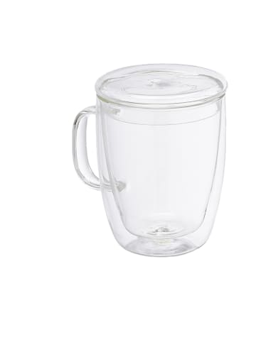 relaxdays 2er Kaffeegläser Set in Transparent - 500 ml