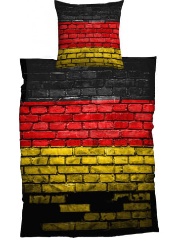 Casatex Bettwäsche German Flag schwarz rot gold Renforcè in Bunt