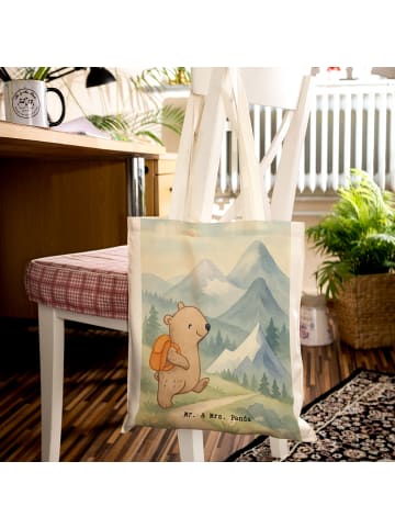 Mr. & Mrs. Panda Schultasche Bär Bergsteigen Design ohne Spruch in Weiß
