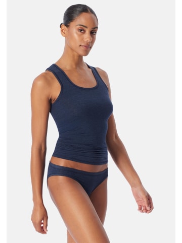 Schiesser Mini Slip Personal Fit in Creme / dunkelblau