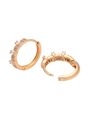 NAEMI Women Earrings in Rose Gold White